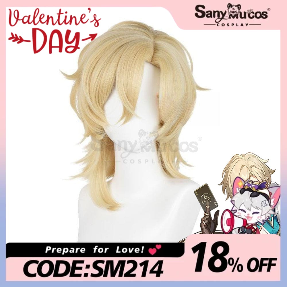 Game Honkai: Star Rail Cosplay Aventurine Wig Wigs