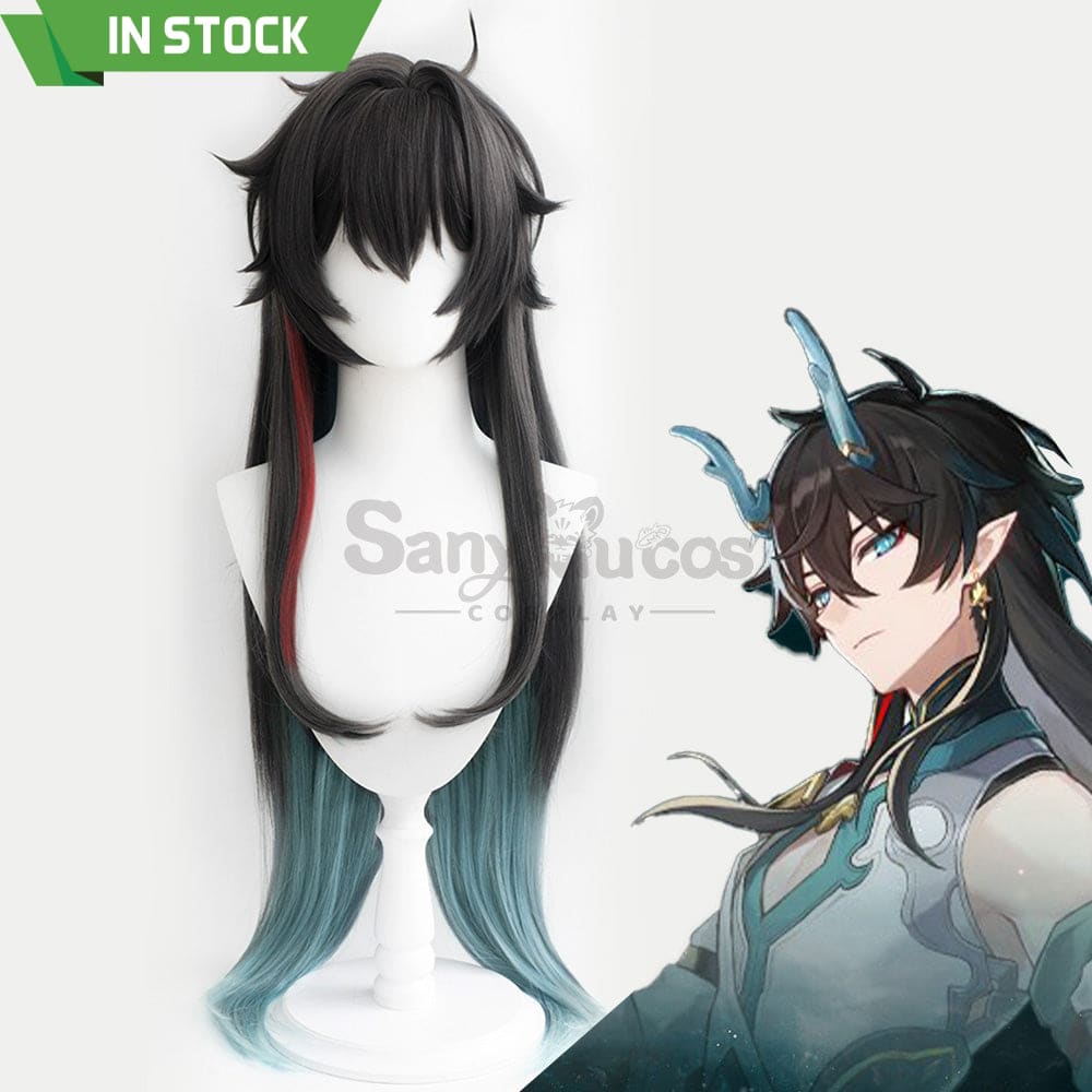 【In Stock】Game Honkai: Star Rail Cosplay Dan Heng Imbibitor Lunae Wig Wigs