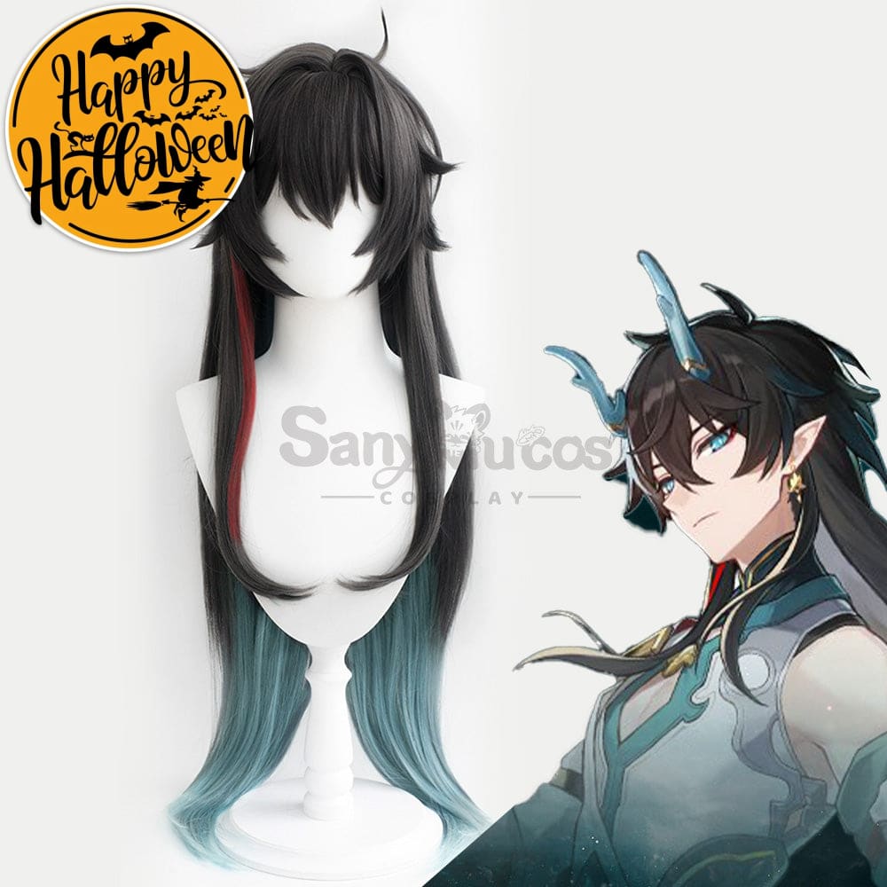 【In Stock】Game Honkai: Star Rail Cosplay Dan Heng Imbibitor Lunae Wig Wigs