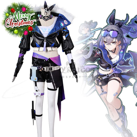 【In Stock】Game Honkai: Star Rail Cosplay Stellaron Hunters Silver Wolf Costume Costumes