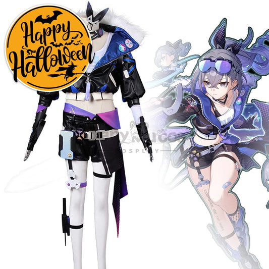 【In Stock】Game Honkai: Star Rail Cosplay Stellaron Hunters Silver Wolf Costume Costumes 1000
