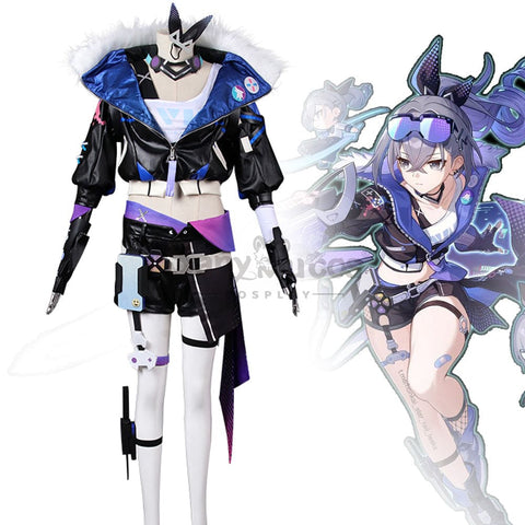 【In Stock】Game Honkai: Star Rail Cosplay Stellaron Hunters Silver Wolf Costume Costumes