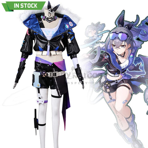 【In Stock】Game Honkai: Star Rail Cosplay Stellaron Hunters Silver Wolf Costume Costumes