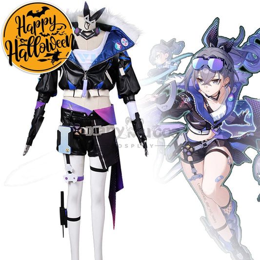 【In Stock】Game Honkai: Star Rail Cosplay Stellaron Hunters Silver Wolf Costume Costumes 1000