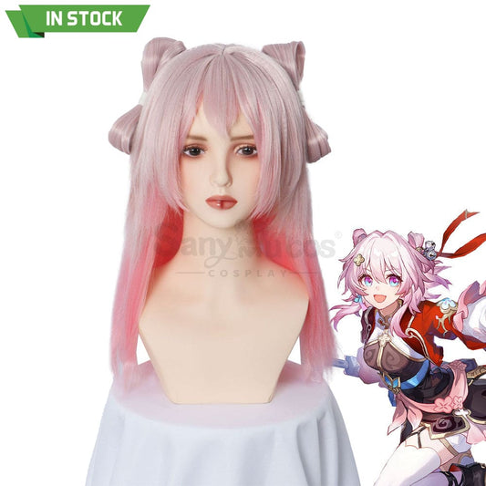 【In Stock】Game Honkai: Star Rail Cosplay The Hunt March 7Th Wig Wigs 1000