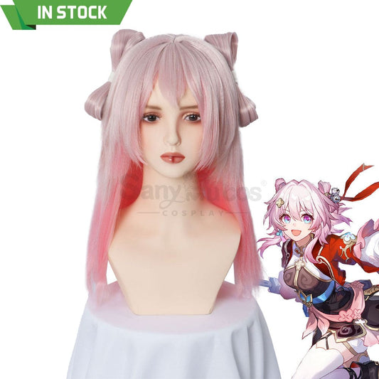 【In Stock】Game Honkai: Star Rail Cosplay The Hunt March 7Th Wig Wigs 1000