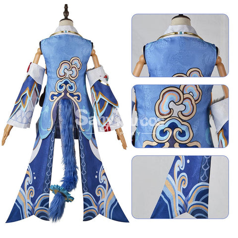 【In Stock】Game Honkai: Star Rail Cosplay Xianzhou Alliance Bailu Costume Costumes