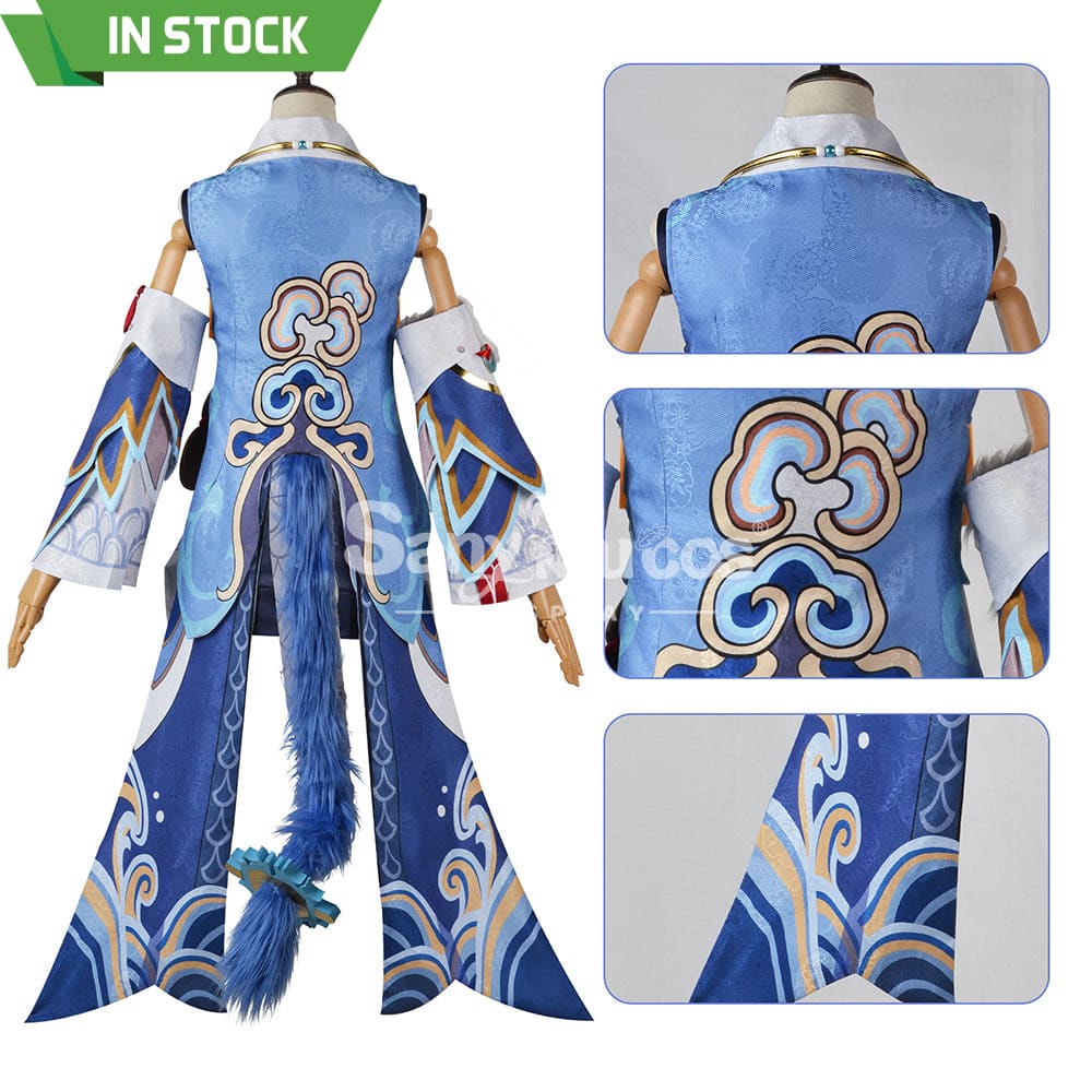 【In Stock】Game Honkai: Star Rail Cosplay Xianzhou Alliance Bailu Costume Costumes