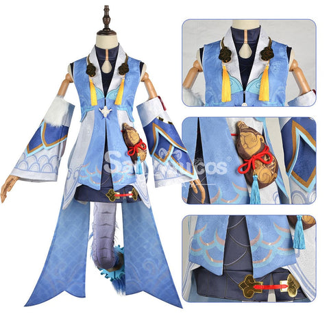 【In Stock】Game Honkai: Star Rail Cosplay Xianzhou Alliance Bailu Costume Costumes