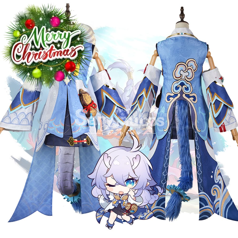 【In Stock】Game Honkai: Star Rail Cosplay Xianzhou Alliance Bailu Costume Costumes