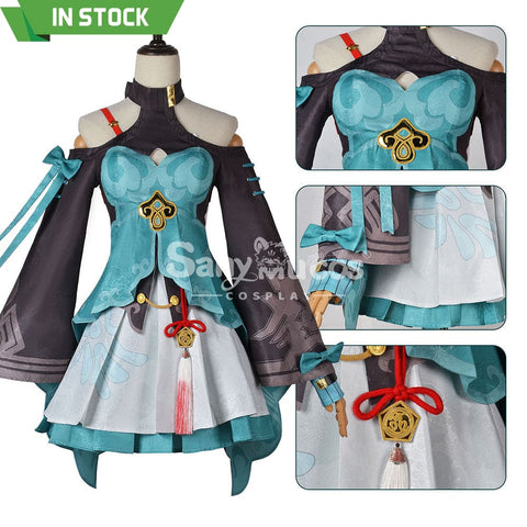 【In Stock】Game Honkai: Star Rail Cosplay Xianzhou Alliance Qingque Costume Costumes