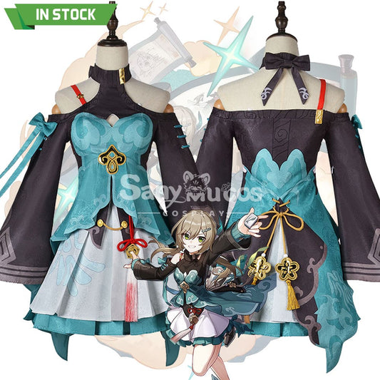 【In Stock】Game Honkai: Star Rail Cosplay Xianzhou Alliance Qingque Costume Costumes 1000