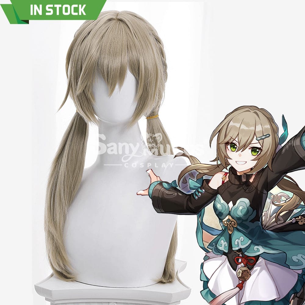 【In Stock】Game Honkai: Star Rail Cosplay Xianzhou Alliance Qingque Wig Wigs