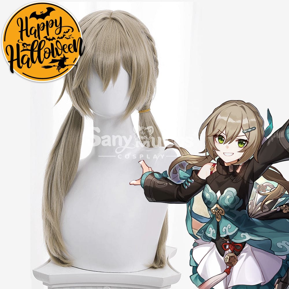【In Stock】Game Honkai: Star Rail Cosplay Xianzhou Alliance Qingque Wig Wigs