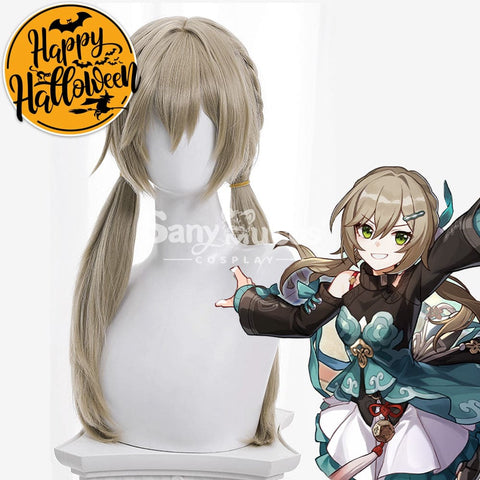 【In Stock】Game Honkai: Star Rail Cosplay Xianzhou Alliance Qingque Wig Wigs
