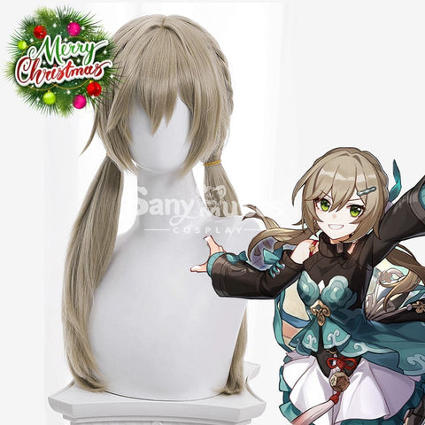 【In Stock】Game Honkai: Star Rail Cosplay Xianzhou Alliance Qingque Wig Wigs