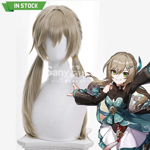 【In Stock】Game Honkai: Star Rail Cosplay Xianzhou Alliance Qingque Wig Wigs