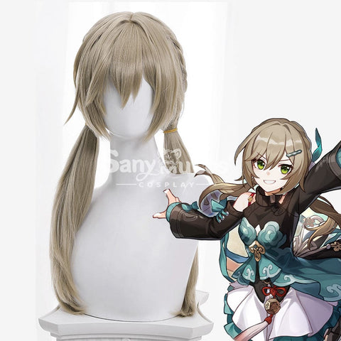 【In Stock】Game Honkai: Star Rail Cosplay Xianzhou Alliance Qingque Wig Wigs