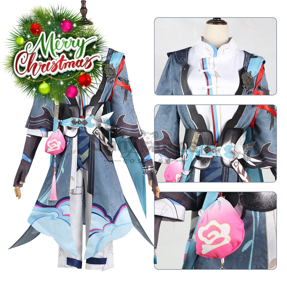 【In Stock】Game Honkai: Star Rail Cosplay Xianzhou Alliance Yanqing Costume Plus Size Costumes