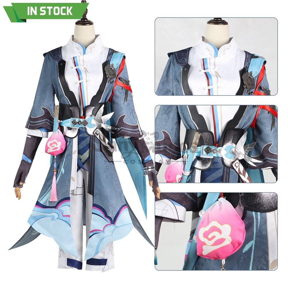 【In Stock】Game Honkai: Star Rail Cosplay Xianzhou Alliance Yanqing Costume Plus Size Costumes