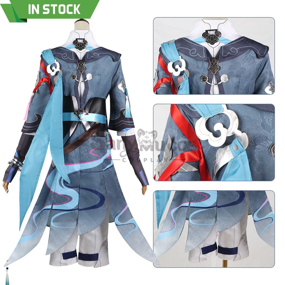 【In Stock】Game Honkai: Star Rail Cosplay Xianzhou Alliance Yanqing Costume Plus Size Costumes