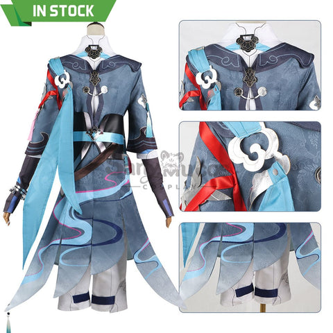 【In Stock】Game Honkai: Star Rail Cosplay Xianzhou Alliance Yanqing Costume Plus Size Costumes
