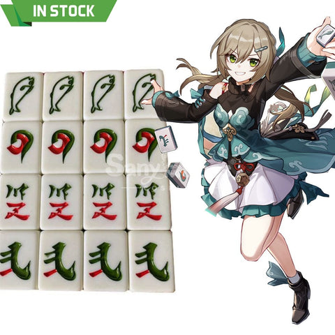 【In Stock】Game Honkai: Star Rail Cosplay Xianzhou Luofu Qingque Mahjong Prop