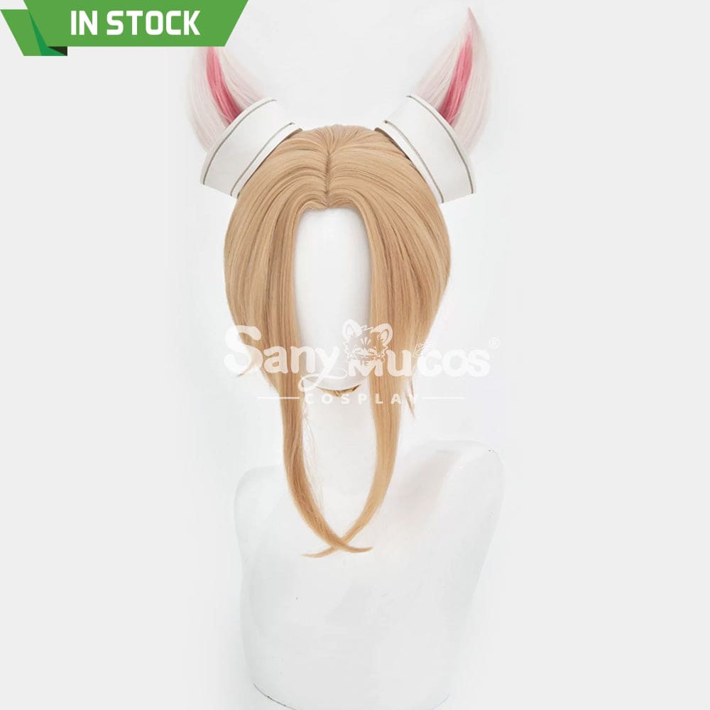 【In Stock】Game Honor Of Kings Cosplay Gongsun Li White And Pink Long Cosplay Wig Cat Ear Wigs