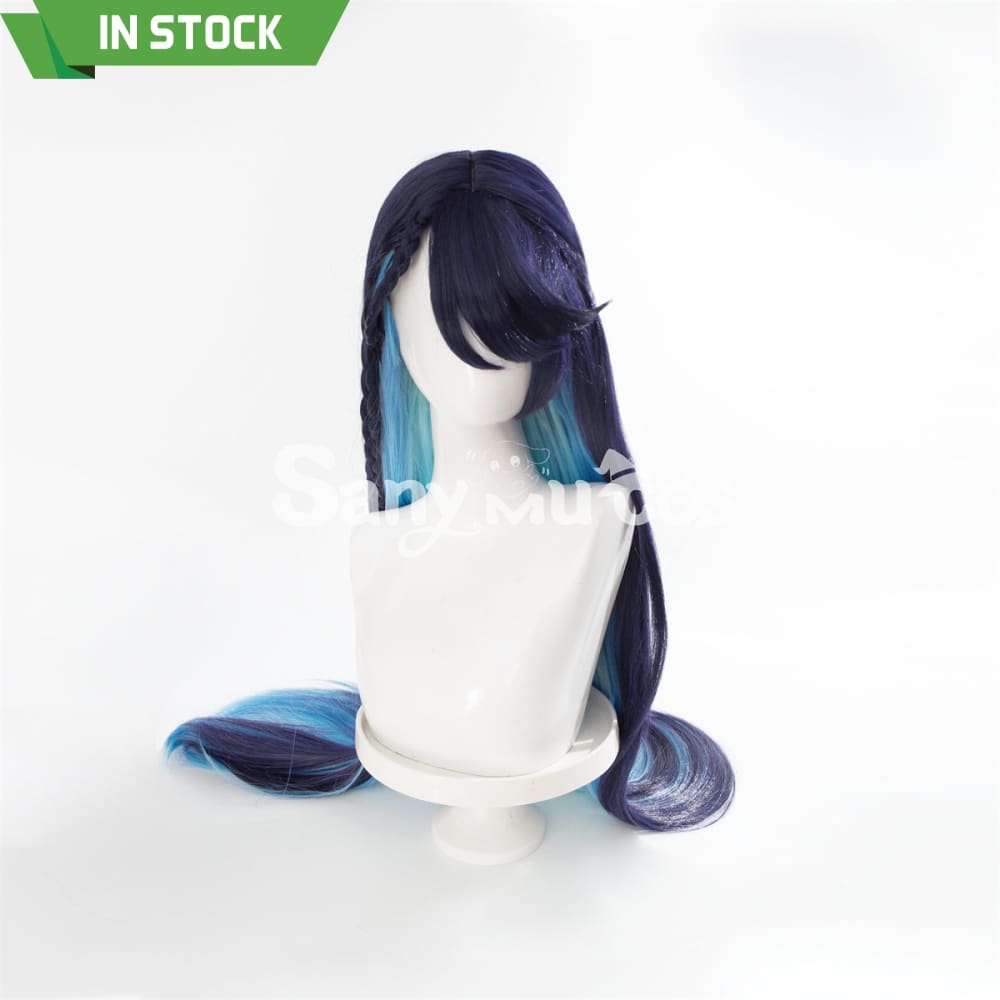 【In Stock】Game Honor Of Kings Cosplay Haiyue Purple And Blue Long Wig Wigs