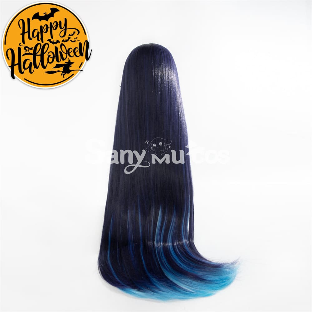 【In Stock】Game Honor Of Kings Cosplay Haiyue Purple And Blue Long Wig Wigs
