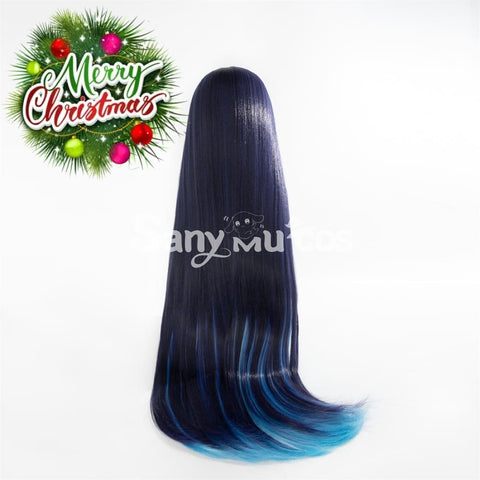 【In Stock】Game Honor Of Kings Cosplay Haiyue Purple And Blue Long Wig Wigs