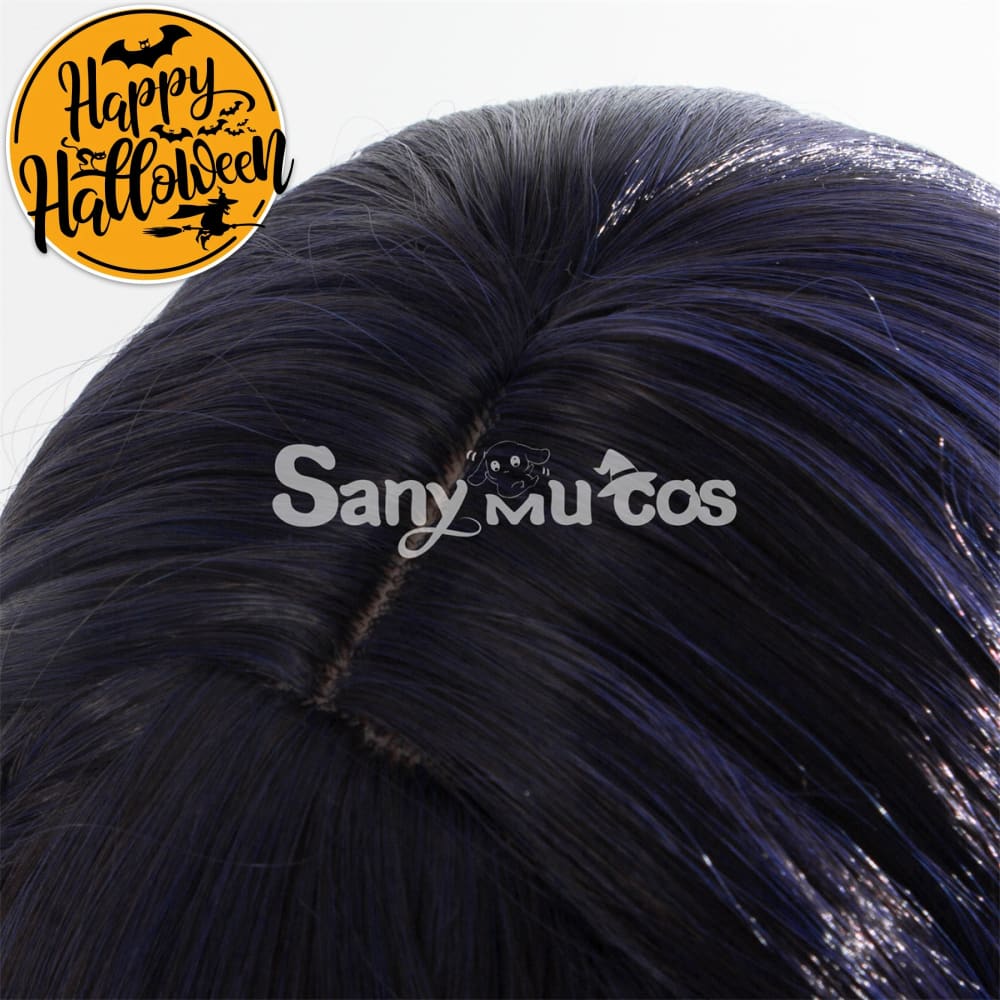 【In Stock】Game Honor Of Kings Cosplay Haiyue Purple And Blue Long Wig Wigs
