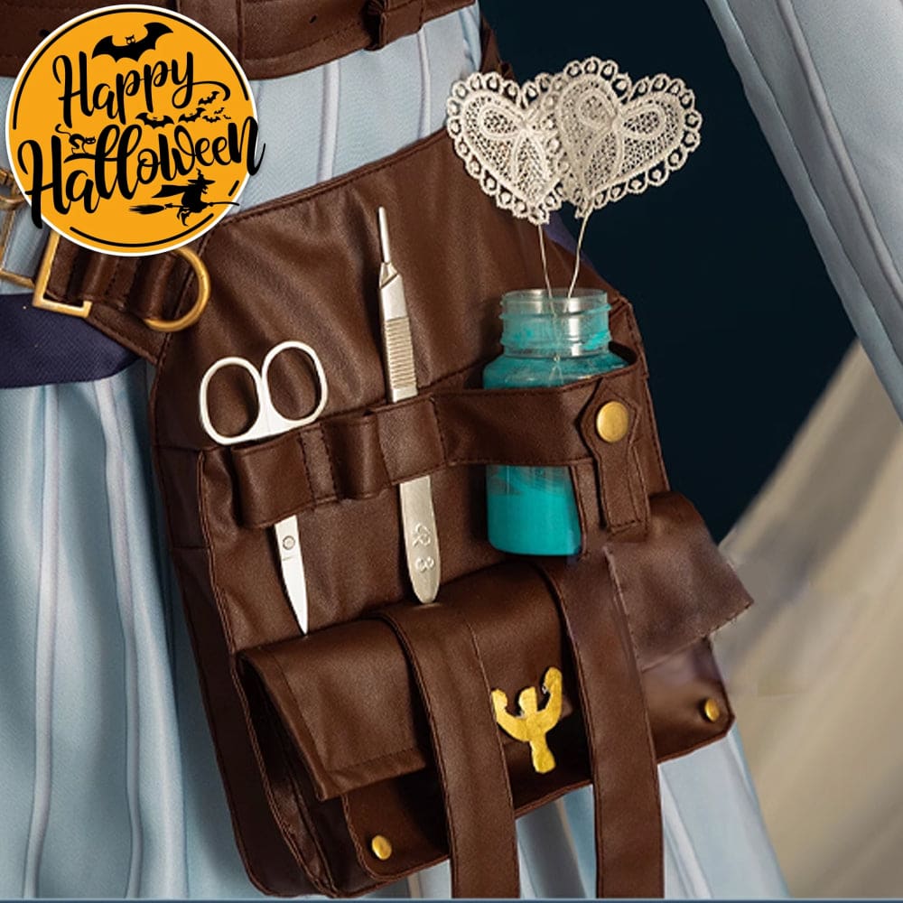 【In Stock】Game Identity V Cosplay Doctor Emily Dyer Eternal Flower Costume Fanny Pack Costumes