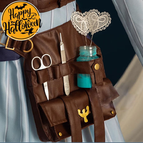 【In Stock】Game Identity V Cosplay Doctor Emily Dyer Eternal Flower Costume Fanny Pack Costumes