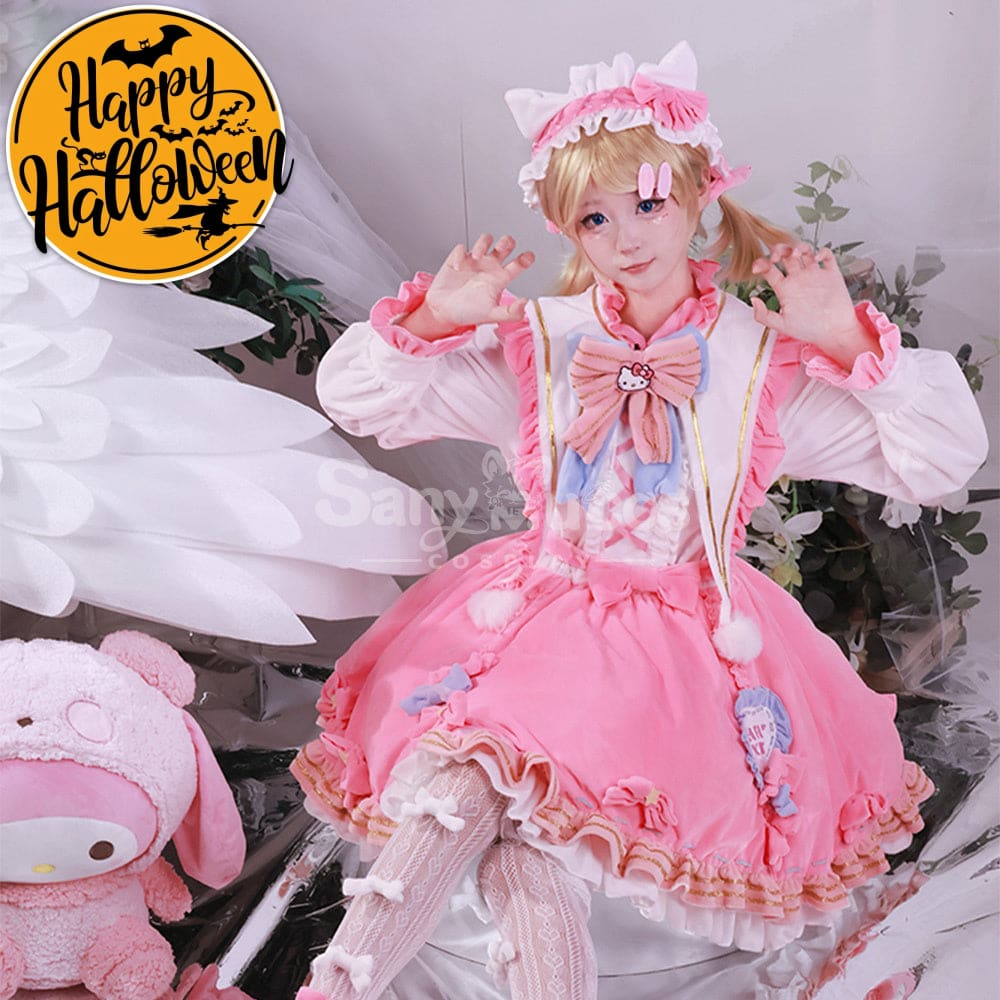 【In Stock】Game Identity V Cosplay Gardener Emma Woods Hello Kitty Dream Costume Costumes