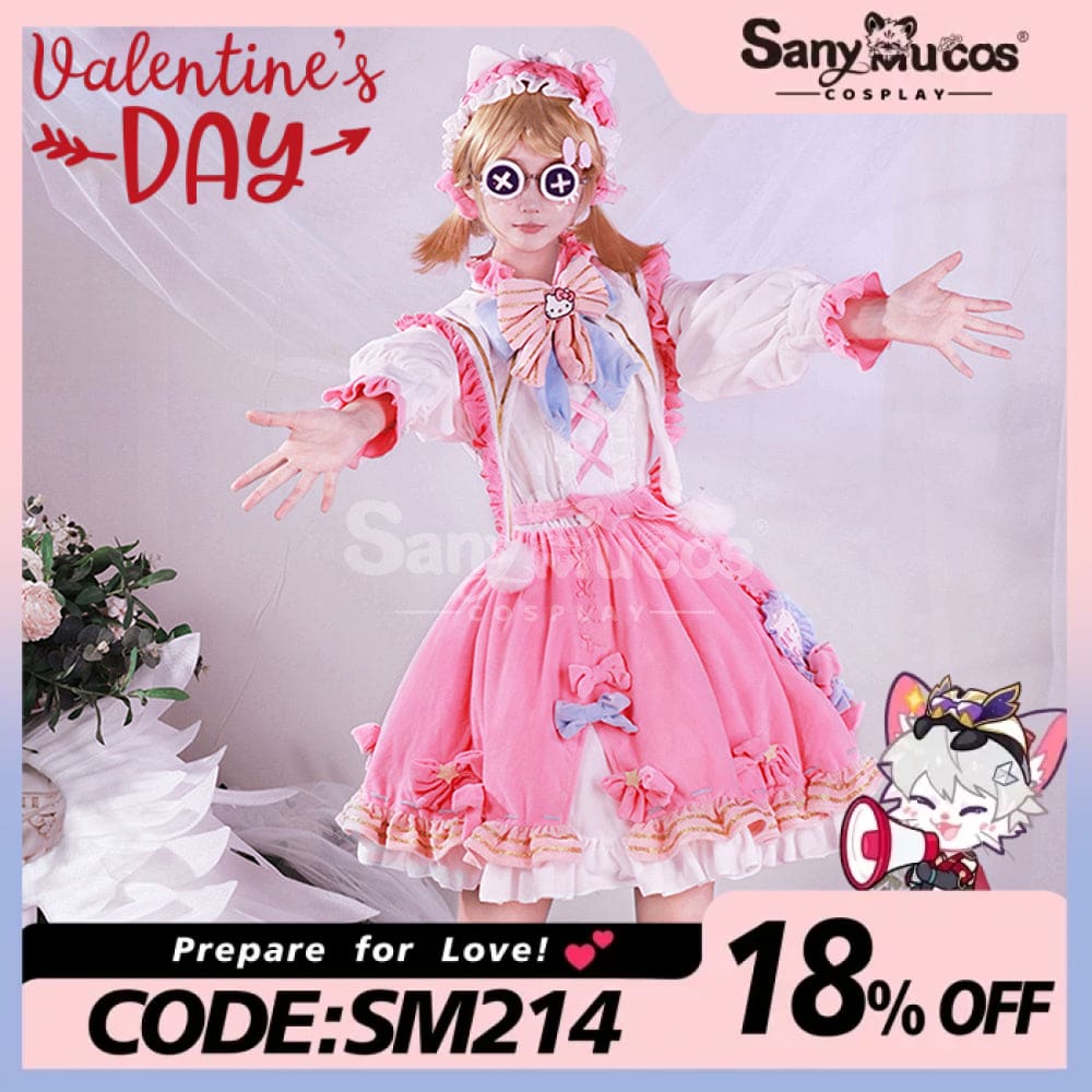 【In Stock】Game Identity V Cosplay Gardener Emma Woods Hello Kitty Dream Costume Costumes