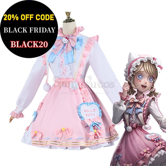 【In Stock】Game Identity V Cosplay Hello Kitty Dream Gardener Emma Woods Costume Costumes 1000