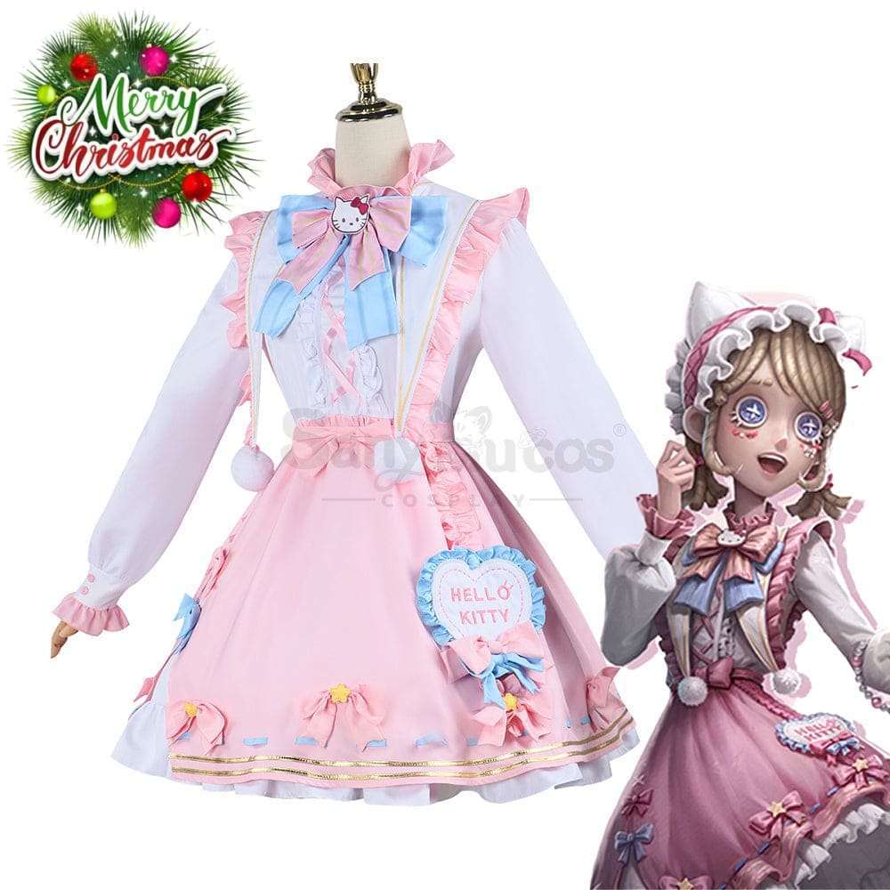 【In Stock】Game Identity V Cosplay Hello Kitty Dream Gardener Emma Woods Costume Costumes