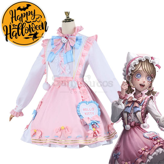 【In Stock】Game Identity V Cosplay Hello Kitty Dream Gardener Emma Woods Costume Costumes 1000