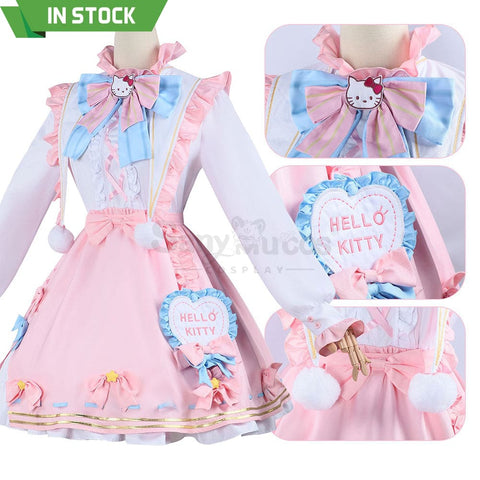 【In Stock】Game Identity V Cosplay Hello Kitty Dream Gardener Emma Woods Costume Costumes