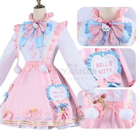 【In Stock】Game Identity V Cosplay Hello Kitty Dream Gardener Emma Woods Costume Costumes