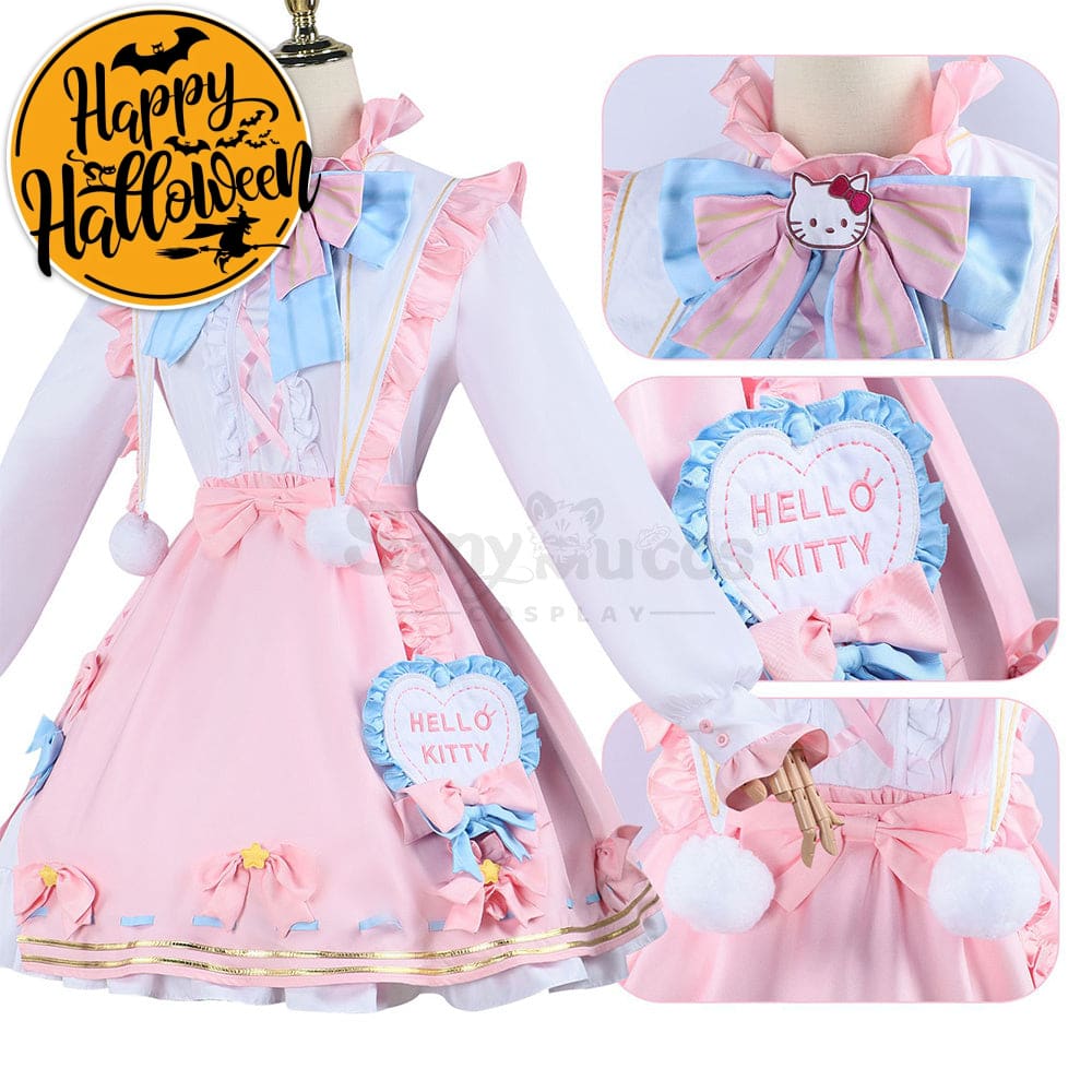 【In Stock】Game Identity V Cosplay Hello Kitty Dream Gardener Emma Woods Costume Costumes