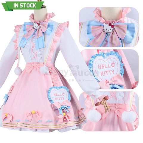 【In Stock】Game Identity V Cosplay Hello Kitty Dream Gardener Emma Woods Costume Costumes