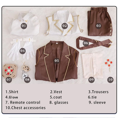 【In Stock】Game Identity V Cosplay Patient Emil Graduation Day Costume And Props / S Costumes