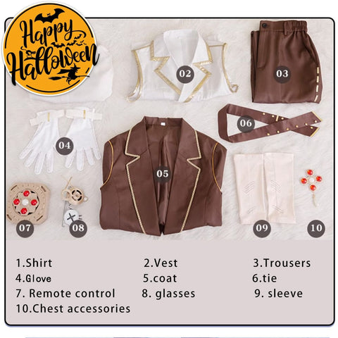 【In Stock】Game Identity V Cosplay Patient Emil Graduation Day Costume And Props / S Costumes