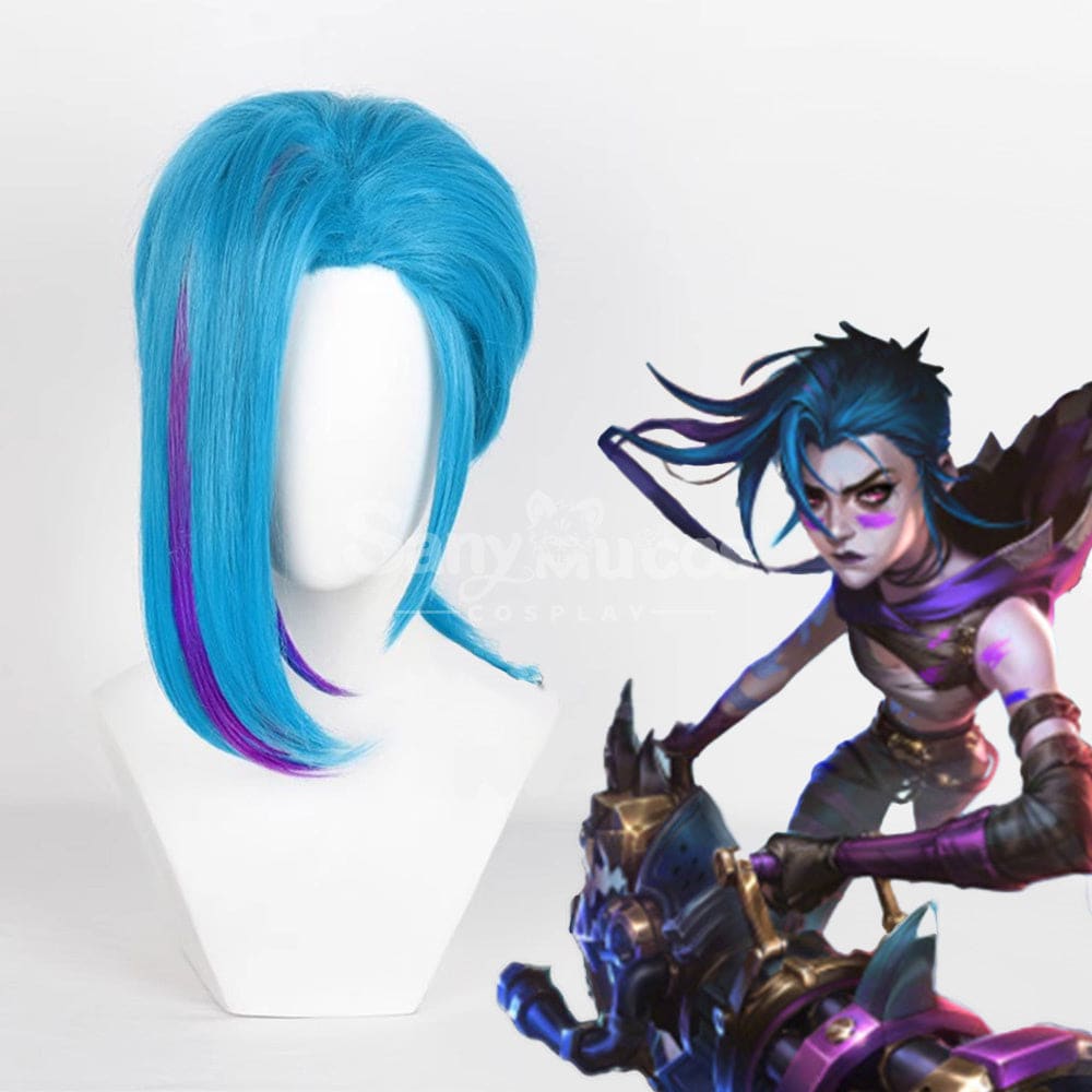 【In Stock】Game League Of Legends Arcane 2 Cosplay Jinx Wig Wigs