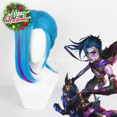【In Stock】Game League Of Legends Arcane 2 Cosplay Jinx Wig Wigs