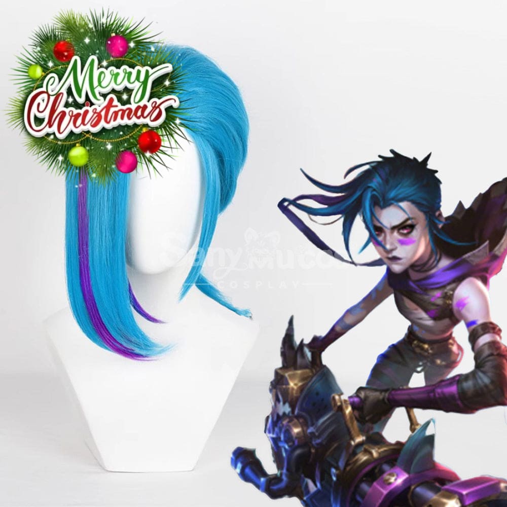 【In Stock】Game League Of Legends Arcane 2 Cosplay Jinx Wig Wigs