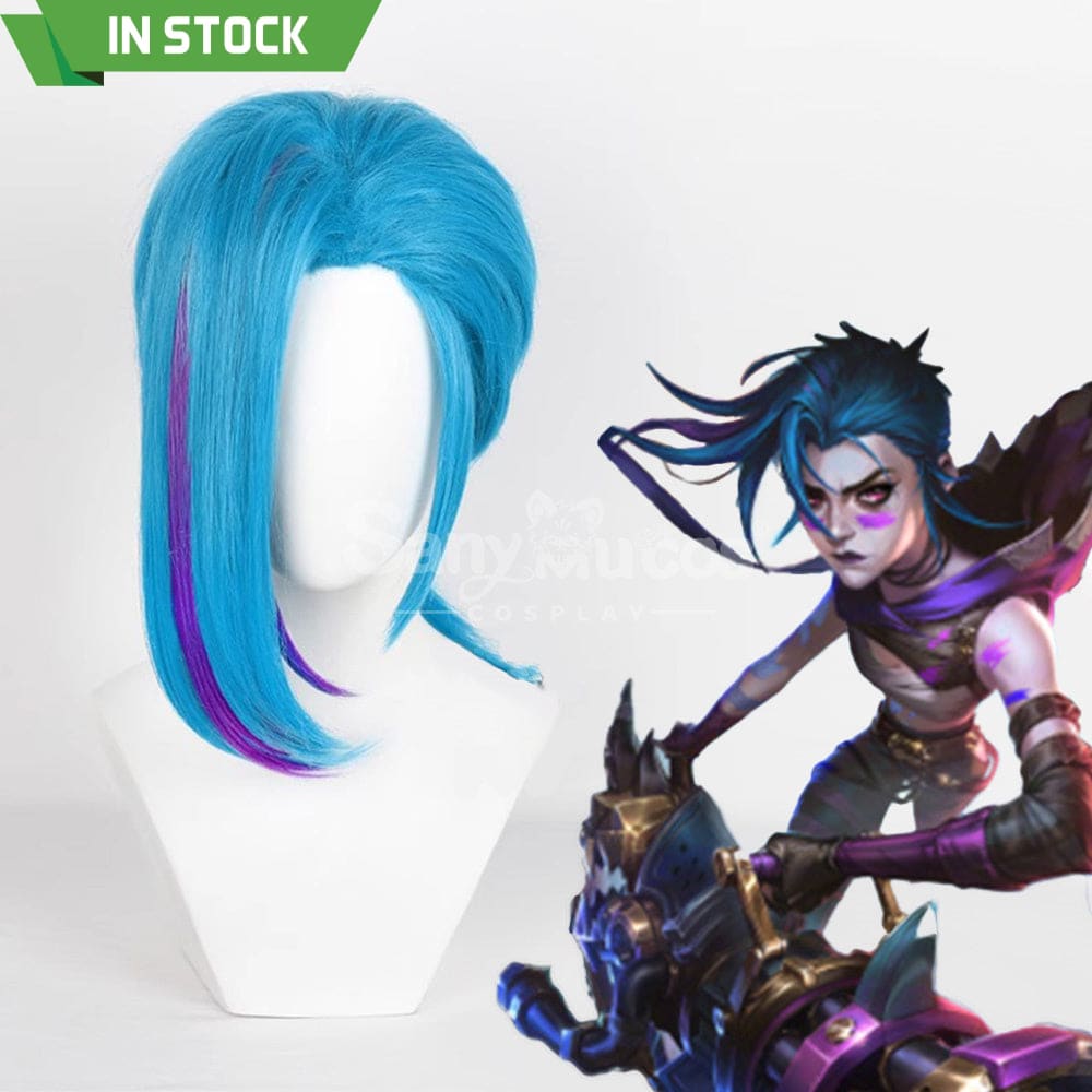 【In Stock】Game League Of Legends Arcane 2 Cosplay Jinx Wig Wigs