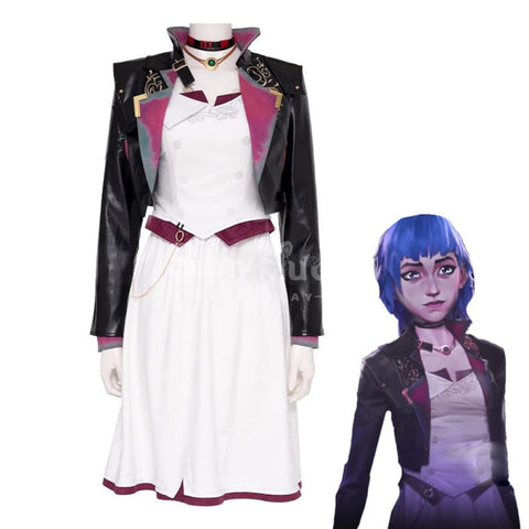 【Pre-Sale】Game League Of Legends Arcane Cosplay Jinx Dress Costume Premium Edition Costumes